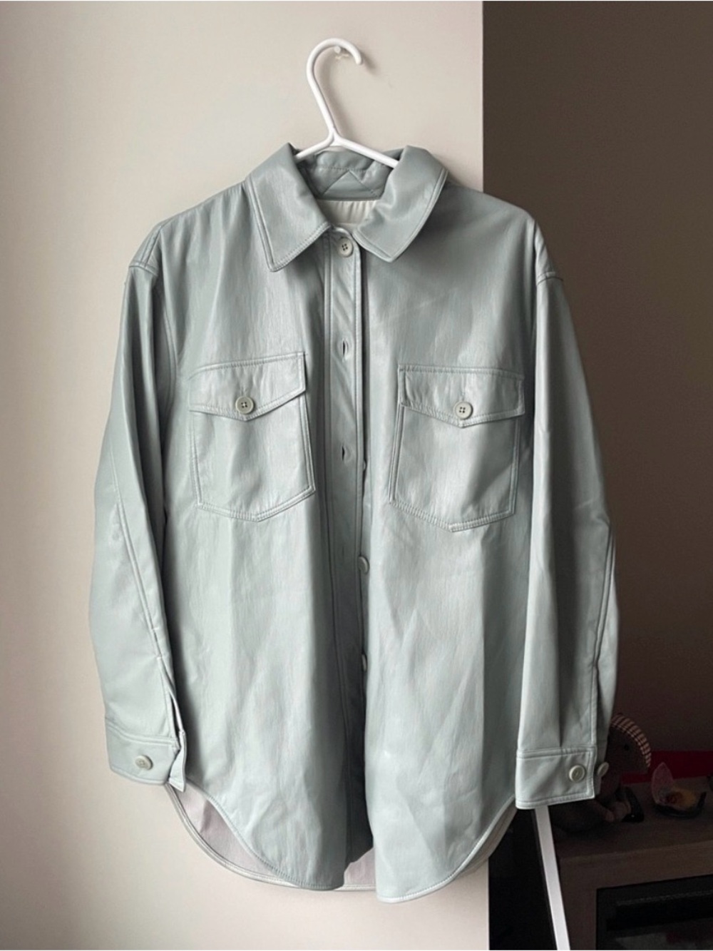 Wilfred Ghana Shirt Jacket Slate Grey Small